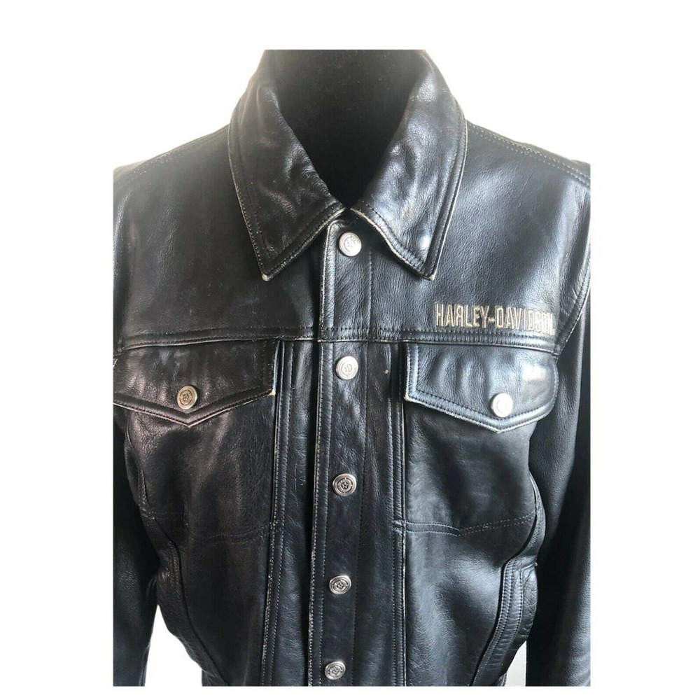 VTG Harley Davidson Leather Jacket Size Medium